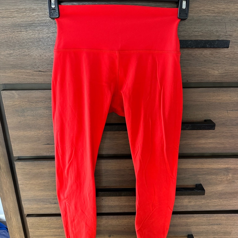 CRZ Yoga Red Leggings for Pilates